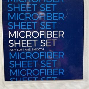 White Microfiber Queen Size Sheet Set
